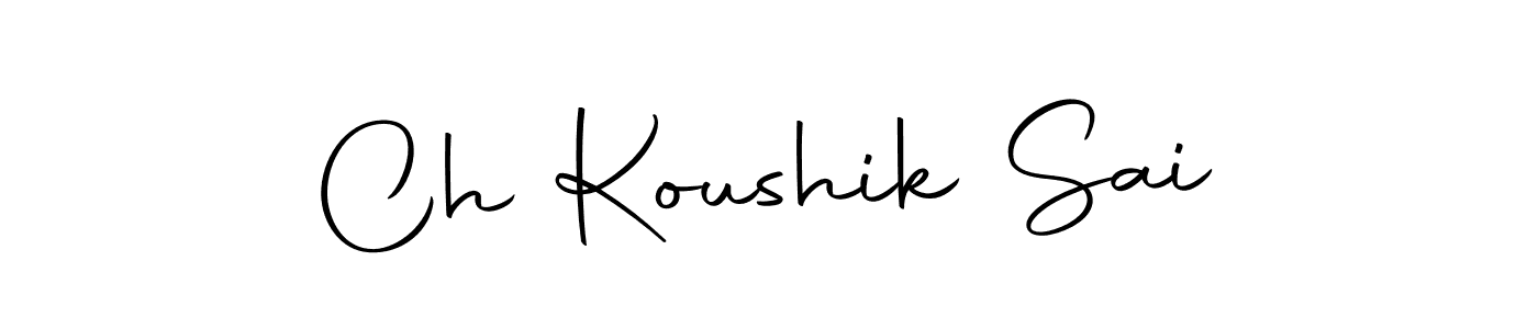 This is the best signature style for the Ch Koushik Sai name. Also you like these signature font (Autography-DOLnW). Mix name signature. Ch Koushik Sai signature style 10 images and pictures png