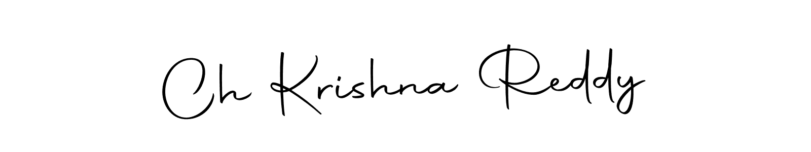 Design your own signature with our free online signature maker. With this signature software, you can create a handwritten (Autography-DOLnW) signature for name Ch Krishna Reddy. Ch Krishna Reddy signature style 10 images and pictures png