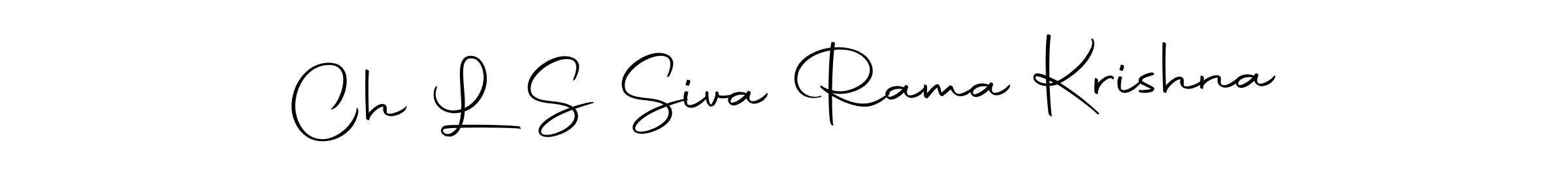 Create a beautiful signature design for name Ch L S Siva Rama Krishna. With this signature (Autography-DOLnW) fonts, you can make a handwritten signature for free. Ch L S Siva Rama Krishna signature style 10 images and pictures png