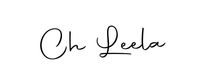 Ch Leela stylish signature style. Best Handwritten Sign (Autography-DOLnW) for my name. Handwritten Signature Collection Ideas for my name Ch Leela. Ch Leela signature style 10 images and pictures png