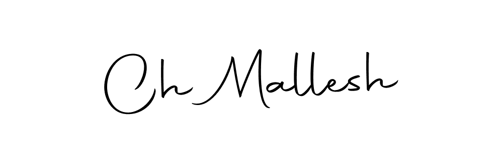 How to make Ch Mallesh name signature. Use Autography-DOLnW style for creating short signs online. This is the latest handwritten sign. Ch Mallesh signature style 10 images and pictures png