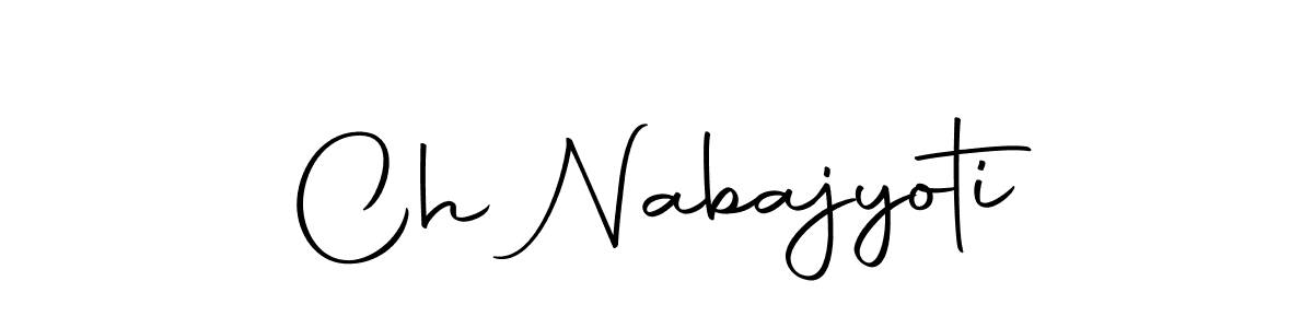 Design your own signature with our free online signature maker. With this signature software, you can create a handwritten (Autography-DOLnW) signature for name Ch Nabajyoti. Ch Nabajyoti signature style 10 images and pictures png