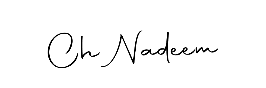 Design your own signature with our free online signature maker. With this signature software, you can create a handwritten (Autography-DOLnW) signature for name Ch Nadeem. Ch Nadeem signature style 10 images and pictures png