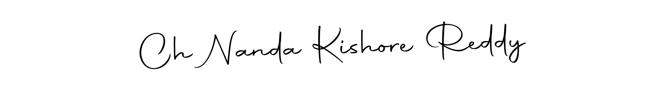 Make a beautiful signature design for name Ch Nanda Kishore Reddy. Use this online signature maker to create a handwritten signature for free. Ch Nanda Kishore Reddy signature style 10 images and pictures png