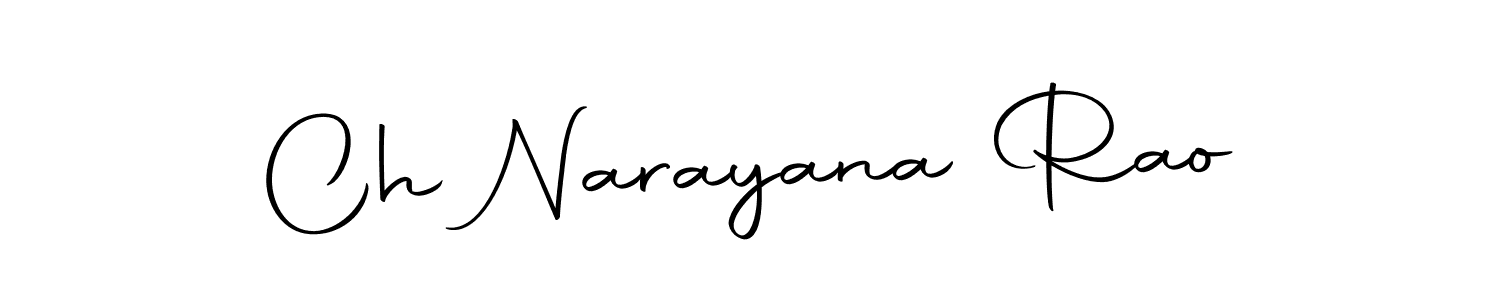 Create a beautiful signature design for name Ch Narayana Rao. With this signature (Autography-DOLnW) fonts, you can make a handwritten signature for free. Ch Narayana Rao signature style 10 images and pictures png
