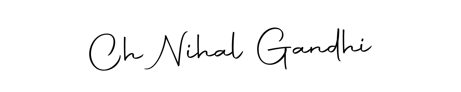 Make a beautiful signature design for name Ch Nihal Gandhi. With this signature (Autography-DOLnW) style, you can create a handwritten signature for free. Ch Nihal Gandhi signature style 10 images and pictures png