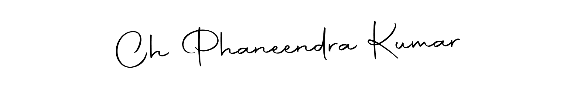 Make a beautiful signature design for name Ch Phaneendra Kumar. Use this online signature maker to create a handwritten signature for free. Ch Phaneendra Kumar signature style 10 images and pictures png