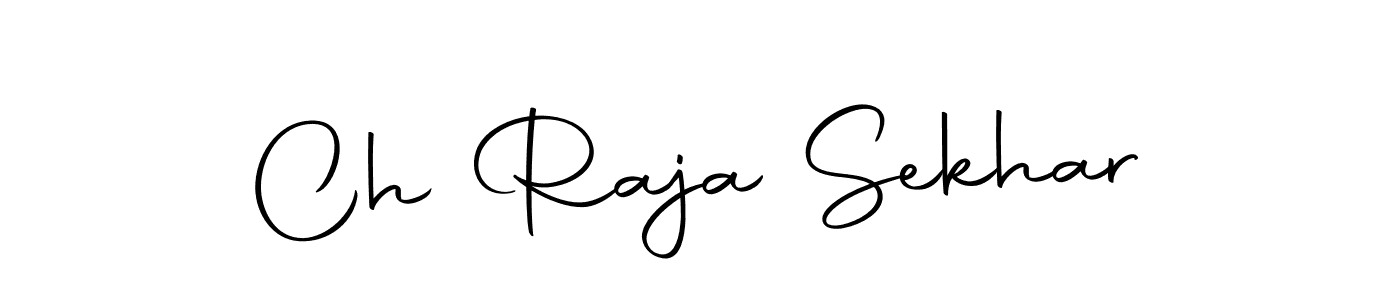 How to make Ch Raja Sekhar name signature. Use Autography-DOLnW style for creating short signs online. This is the latest handwritten sign. Ch Raja Sekhar signature style 10 images and pictures png