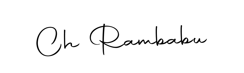 You can use this online signature creator to create a handwritten signature for the name Ch Rambabu. This is the best online autograph maker. Ch Rambabu signature style 10 images and pictures png