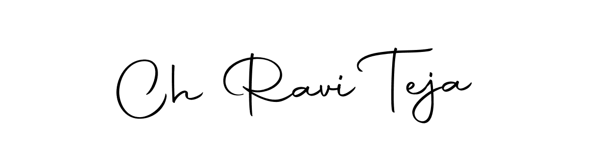Make a beautiful signature design for name Ch Ravi Teja. With this signature (Autography-DOLnW) style, you can create a handwritten signature for free. Ch Ravi Teja signature style 10 images and pictures png