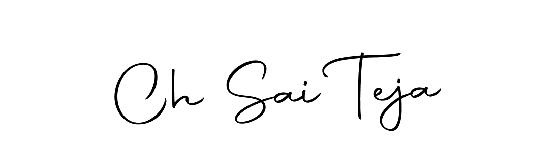 Ch Sai Teja stylish signature style. Best Handwritten Sign (Autography-DOLnW) for my name. Handwritten Signature Collection Ideas for my name Ch Sai Teja. Ch Sai Teja signature style 10 images and pictures png