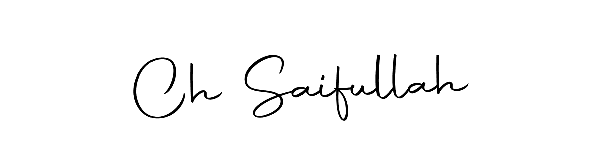 Make a beautiful signature design for name Ch Saifullah. Use this online signature maker to create a handwritten signature for free. Ch Saifullah signature style 10 images and pictures png