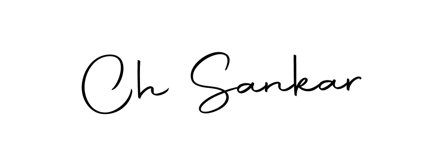 How to make Ch Sankar name signature. Use Autography-DOLnW style for creating short signs online. This is the latest handwritten sign. Ch Sankar signature style 10 images and pictures png