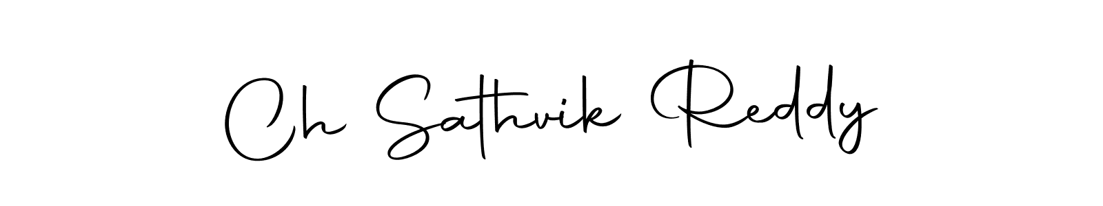 The best way (Autography-DOLnW) to make a short signature is to pick only two or three words in your name. The name Ch Sathvik Reddy include a total of six letters. For converting this name. Ch Sathvik Reddy signature style 10 images and pictures png