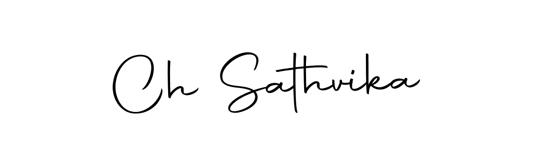 Also we have Ch Sathvika name is the best signature style. Create professional handwritten signature collection using Autography-DOLnW autograph style. Ch Sathvika signature style 10 images and pictures png