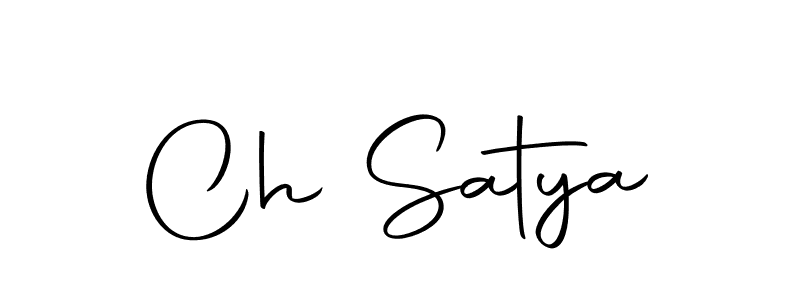 The best way (Autography-DOLnW) to make a short signature is to pick only two or three words in your name. The name Ch Satya include a total of six letters. For converting this name. Ch Satya signature style 10 images and pictures png