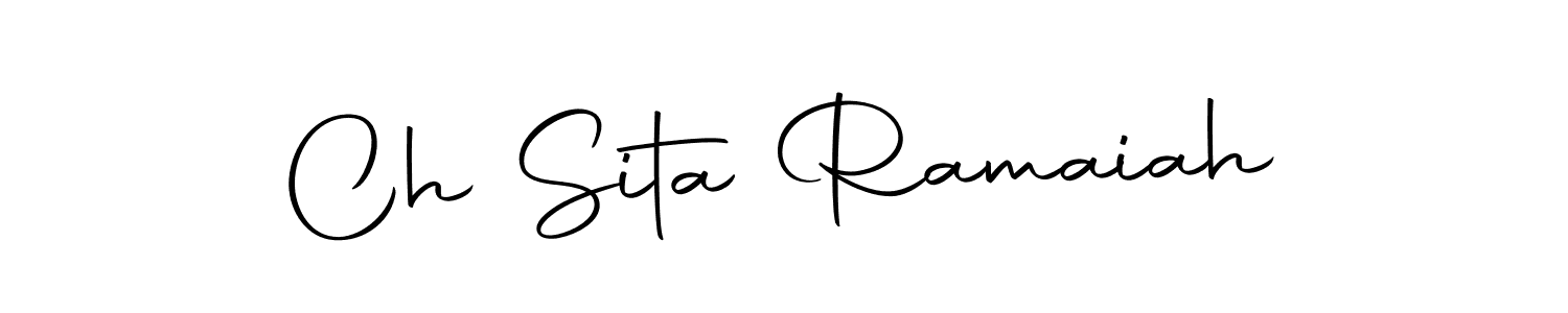 Make a beautiful signature design for name Ch Sita Ramaiah. Use this online signature maker to create a handwritten signature for free. Ch Sita Ramaiah signature style 10 images and pictures png