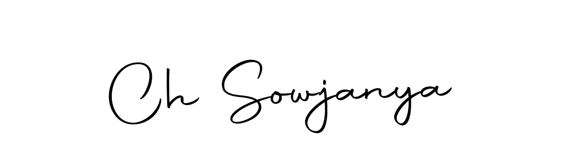 Also we have Ch Sowjanya name is the best signature style. Create professional handwritten signature collection using Autography-DOLnW autograph style. Ch Sowjanya signature style 10 images and pictures png
