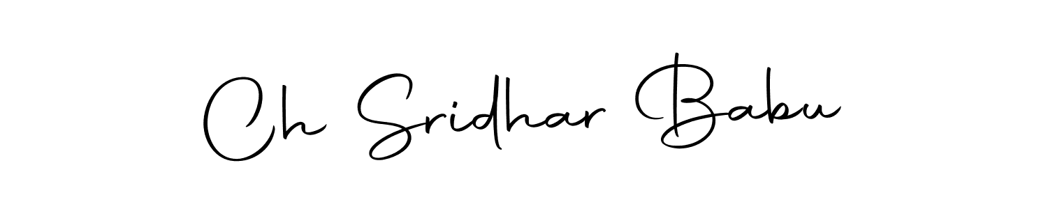 This is the best signature style for the Ch Sridhar Babu name. Also you like these signature font (Autography-DOLnW). Mix name signature. Ch Sridhar Babu signature style 10 images and pictures png