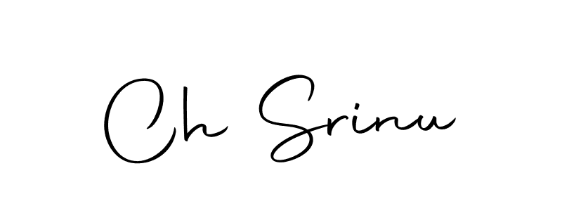 Use a signature maker to create a handwritten signature online. With this signature software, you can design (Autography-DOLnW) your own signature for name Ch Srinu. Ch Srinu signature style 10 images and pictures png