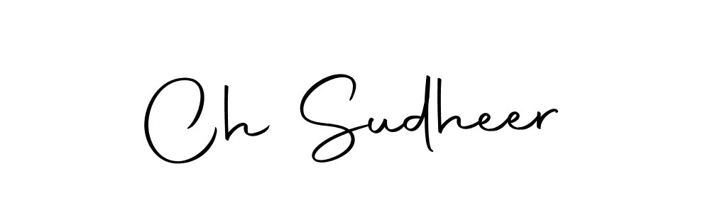 Also we have Ch Sudheer name is the best signature style. Create professional handwritten signature collection using Autography-DOLnW autograph style. Ch Sudheer signature style 10 images and pictures png