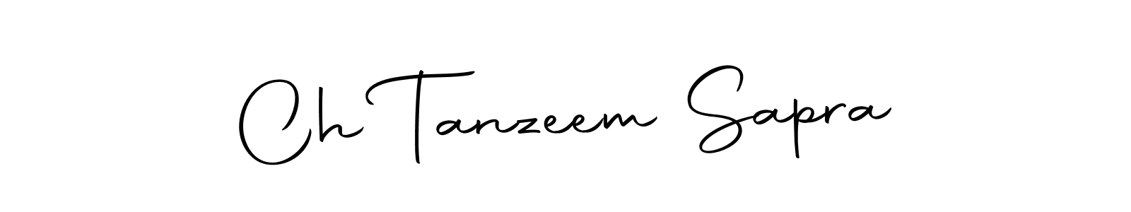 Make a beautiful signature design for name Ch Tanzeem Sapra. Use this online signature maker to create a handwritten signature for free. Ch Tanzeem Sapra signature style 10 images and pictures png