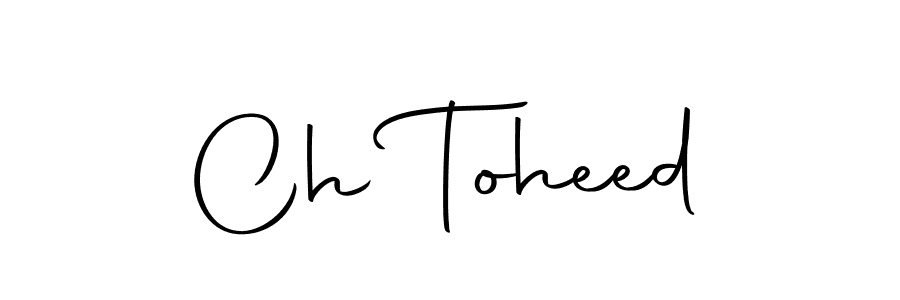You can use this online signature creator to create a handwritten signature for the name Ch Toheed. This is the best online autograph maker. Ch Toheed signature style 10 images and pictures png