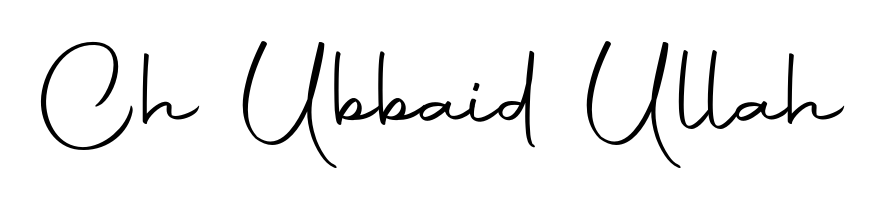 An effortless, minimalist signature concept for Ch Ubbaid Ullah using Autography-DOLnW design. Clean lines that look great on any document. Ch Ubbaid Ullah signature style 10 images and pictures png