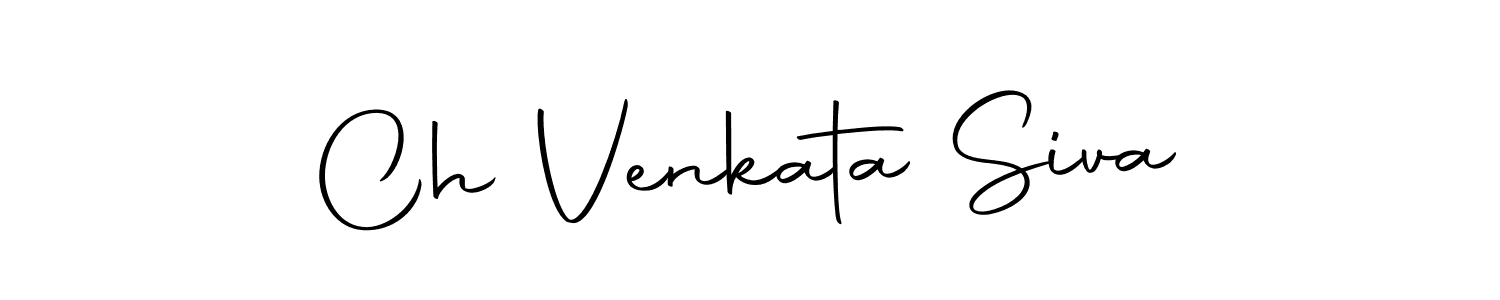 Make a beautiful signature design for name Ch Venkata Siva. Use this online signature maker to create a handwritten signature for free. Ch Venkata Siva signature style 10 images and pictures png