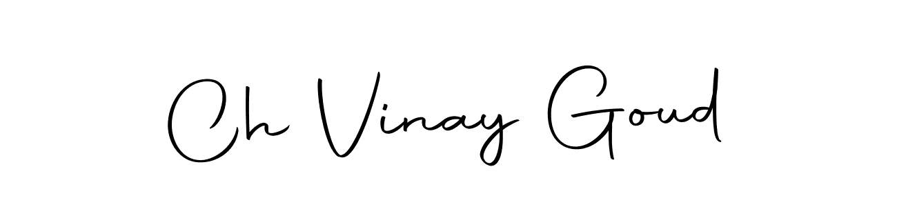 Create a beautiful signature design for name Ch Vinay Goud. With this signature (Autography-DOLnW) fonts, you can make a handwritten signature for free. Ch Vinay Goud signature style 10 images and pictures png