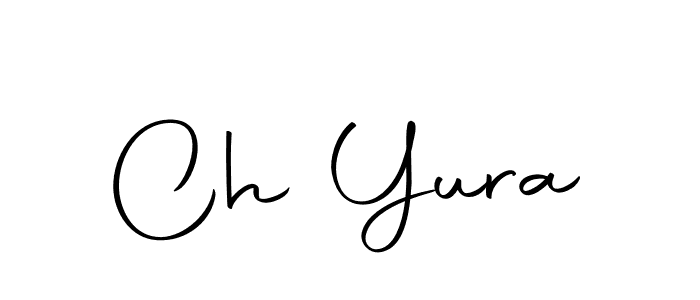 How to make Ch Yura name signature. Use Autography-DOLnW style for creating short signs online. This is the latest handwritten sign. Ch Yura signature style 10 images and pictures png