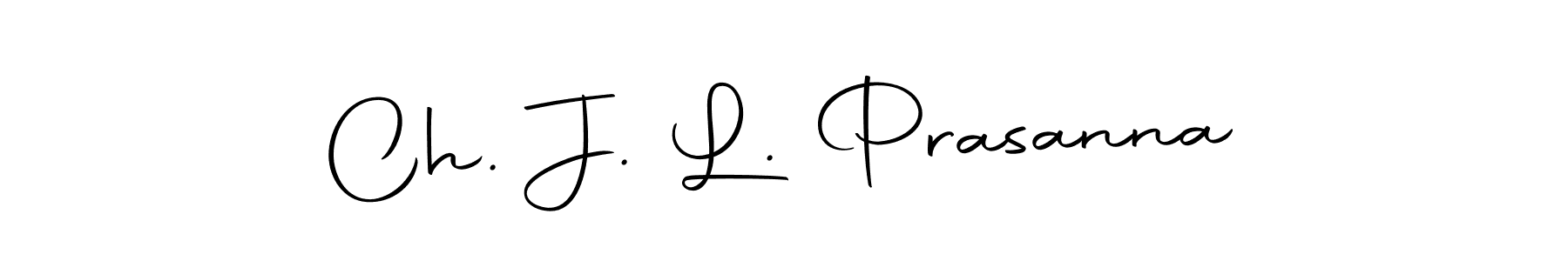 Make a beautiful signature design for name Ch. J. L. Prasanna. Use this online signature maker to create a handwritten signature for free. Ch. J. L. Prasanna signature style 10 images and pictures png