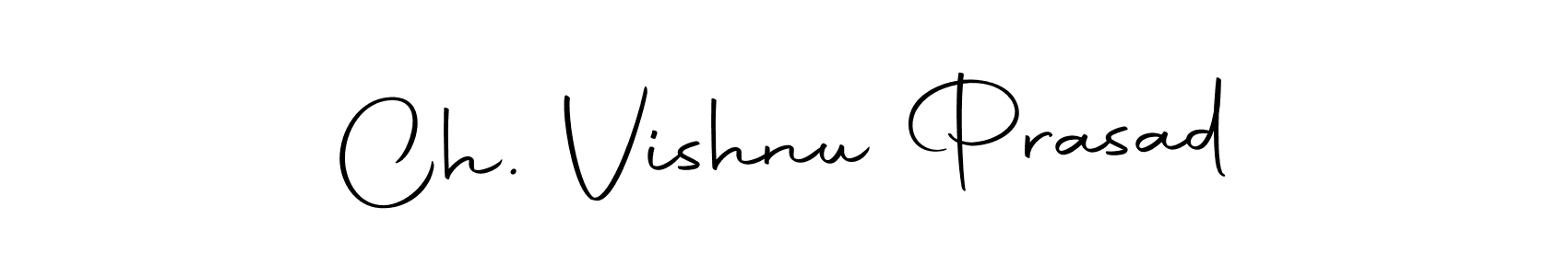 Use a signature maker to create a handwritten signature online. With this signature software, you can design (Autography-DOLnW) your own signature for name Ch. Vishnu Prasad. Ch. Vishnu Prasad signature style 10 images and pictures png