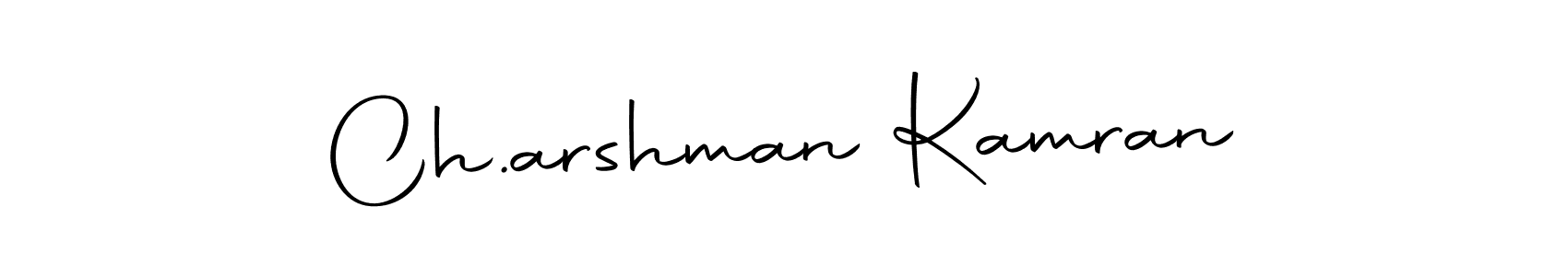 You should practise on your own different ways (Autography-DOLnW) to write your name (Ch.arshman Kamran) in signature. don't let someone else do it for you. Ch.arshman Kamran signature style 10 images and pictures png