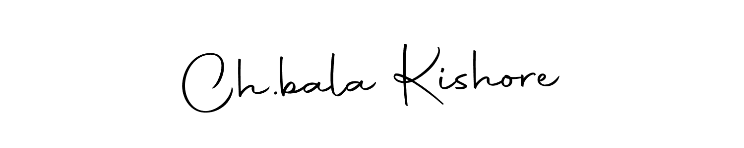 Design your own signature with our free online signature maker. With this signature software, you can create a handwritten (Autography-DOLnW) signature for name Ch.bala Kishore. Ch.bala Kishore signature style 10 images and pictures png