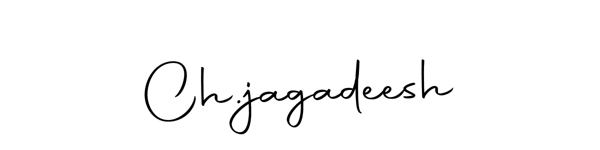 How to make Ch.jagadeesh name signature. Use Autography-DOLnW style for creating short signs online. This is the latest handwritten sign. Ch.jagadeesh signature style 10 images and pictures png