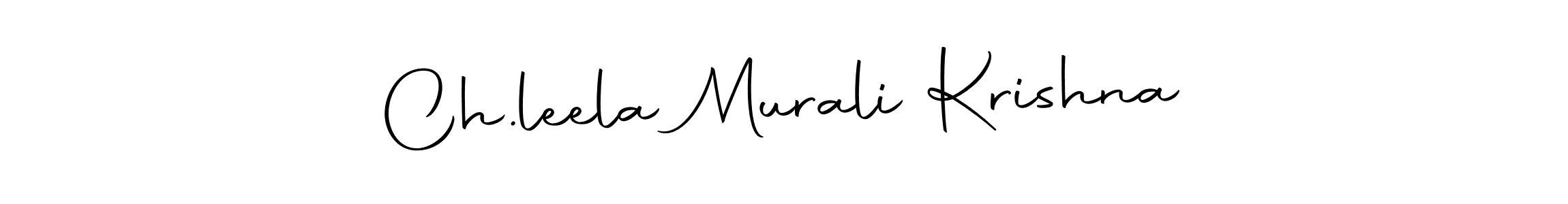 Make a beautiful signature design for name Ch.leela Murali Krishna. Use this online signature maker to create a handwritten signature for free. Ch.leela Murali Krishna signature style 10 images and pictures png
