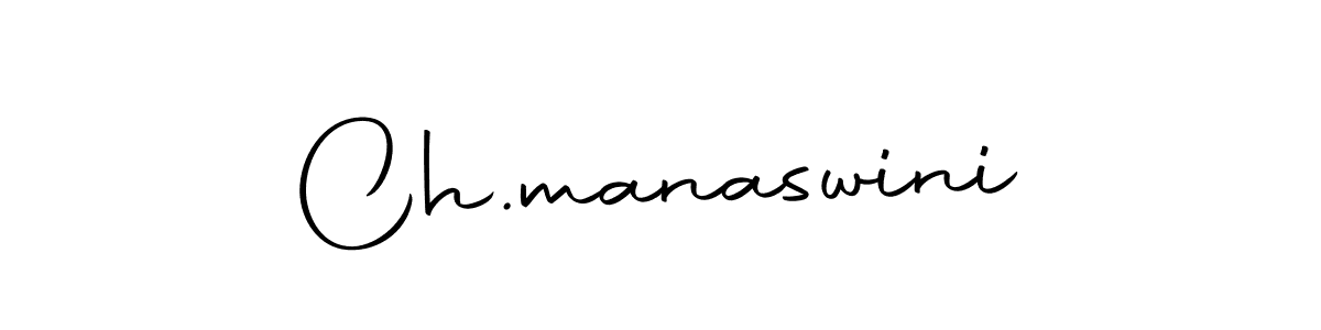 Use a signature maker to create a handwritten signature online. With this signature software, you can design (Autography-DOLnW) your own signature for name Ch.manaswini. Ch.manaswini signature style 10 images and pictures png