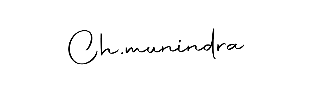 How to make Ch.munindra name signature. Use Autography-DOLnW style for creating short signs online. This is the latest handwritten sign. Ch.munindra signature style 10 images and pictures png