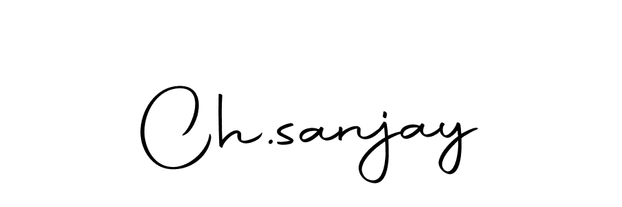 How to make Ch.sanjay name signature. Use Autography-DOLnW style for creating short signs online. This is the latest handwritten sign. Ch.sanjay signature style 10 images and pictures png