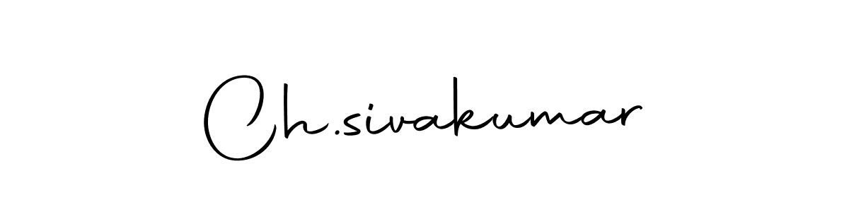 Use a signature maker to create a handwritten signature online. With this signature software, you can design (Autography-DOLnW) your own signature for name Ch.sivakumar. Ch.sivakumar signature style 10 images and pictures png