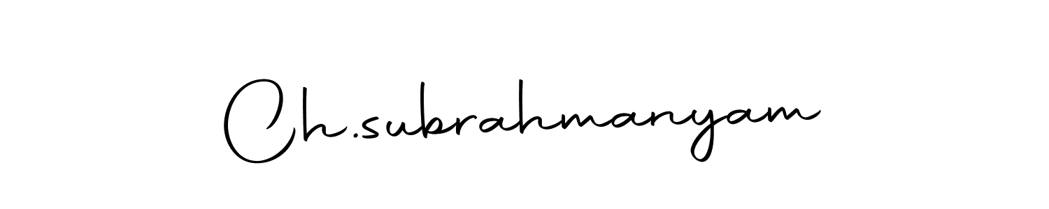 You can use this online signature creator to create a handwritten signature for the name Ch.subrahmanyam. This is the best online autograph maker. Ch.subrahmanyam signature style 10 images and pictures png