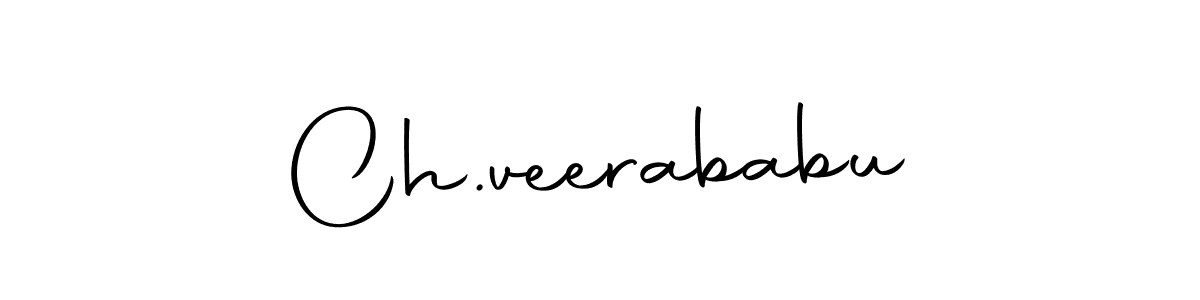 You should practise on your own different ways (Autography-DOLnW) to write your name (Ch.veerababu) in signature. don't let someone else do it for you. Ch.veerababu signature style 10 images and pictures png