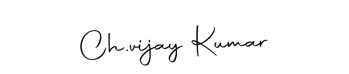 Create a beautiful signature design for name Ch.vijay Kumar. With this signature (Autography-DOLnW) fonts, you can make a handwritten signature for free. Ch.vijay Kumar signature style 10 images and pictures png