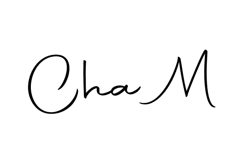 Make a beautiful signature design for name Cha M. With this signature (Autography-DOLnW) style, you can create a handwritten signature for free. Cha M signature style 10 images and pictures png