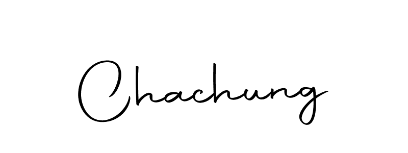 Design your own signature with our free online signature maker. With this signature software, you can create a handwritten (Autography-DOLnW) signature for name Chachung. Chachung signature style 10 images and pictures png