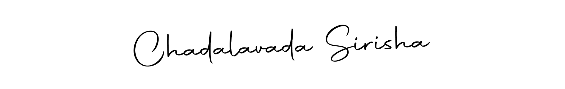 Also we have Chadalavada Sirisha name is the best signature style. Create professional handwritten signature collection using Autography-DOLnW autograph style. Chadalavada Sirisha signature style 10 images and pictures png