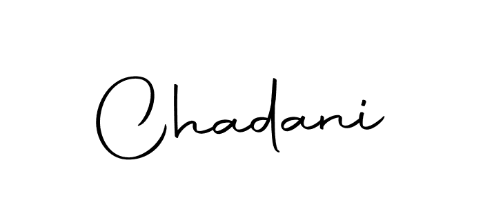 Create a beautiful signature design for name Chadani. With this signature (Autography-DOLnW) fonts, you can make a handwritten signature for free. Chadani signature style 10 images and pictures png