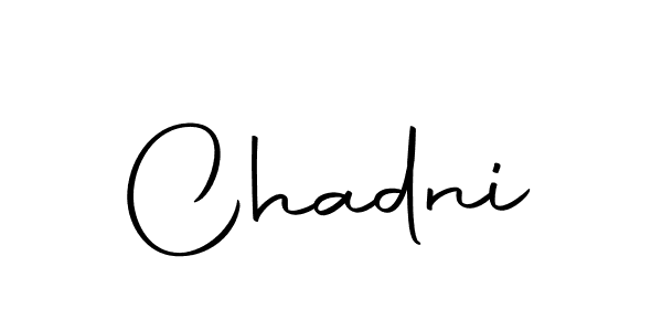 How to make Chadni signature? Autography-DOLnW is a professional autograph style. Create handwritten signature for Chadni name. Chadni signature style 10 images and pictures png