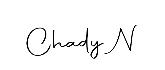 Make a beautiful signature design for name Chady N. With this signature (Autography-DOLnW) style, you can create a handwritten signature for free. Chady N signature style 10 images and pictures png